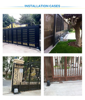 Ouvre-porte automatique de villa, moteur de portail coulissant électrique avec construction en aluminium, design moderne pour la sécurité des maisons résidentielles