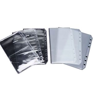 <b>A6</b> PVC Double-Sided Multi-Pocket <b>Binder</b> Pouches 6-Hole Zipperless Bag Cash Envelopes Cards Money Organizer - Product Image 1