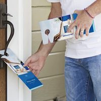Impression de flyers suspendus personnalisés pour porte, flyers pour porte, publicité pour hôtel et entreprise