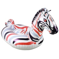 Bouée gonflable zèbre en PVC durable, forme animal, pour adultes, pour piscine et plage, jouet aquatique d'été