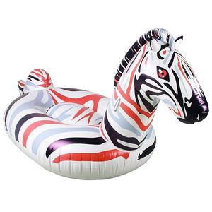 Bouée gonflable zèbre en PVC durable, forme animal, pour adultes, pour piscine et plage, jouet aquatique d'été - Product Image 1