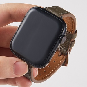 Bracelet en cuir véritable Upro Slim Tapered pour Apple Watch 11, bracelet à grain de palme pour iWatch Series 11 10 9 8 SE - Product Image 3