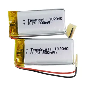 High Energy 102040 3.7v 800mAh Rechargeable Lipo Lithium Polymer Battery Cell