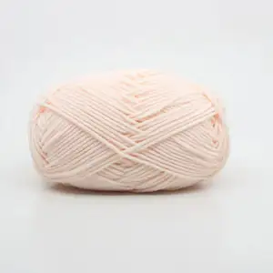 Leite Algodão 4ply Pure Cotton Yarn Crochet Fios para tricô e crochê