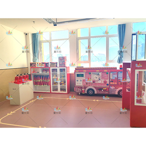 Trẻ em trong nhà sâ<span class=keywords><strong>n</strong></span> chơi mô phỏng lính cứu hỏa thanh trượt hai lớp trượt chữa cháy truy cập đường hầm mẫu giáo - Product Image 6