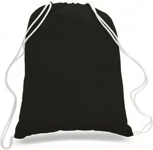 Wholesale Eco Library <b>School</b> <b>Backpacks</b> Cotton Cinch <b>Large</b> Capacity Colorful Cheap Fabric Drawstring Bag - Product Image 2