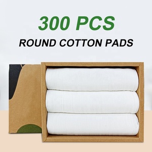 Dùng một lần mặt hữu cơ bông pad của mỹ phẩm trang điểm Remover <span class=keywords><strong>Pads</strong></span> - Product Image 4