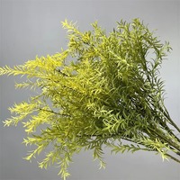Verdure artificielle de haute qualité en plastique souple toucher réel fougère asperges plantes de romarin feuilles pour la décoration de mariage