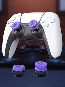Jemdo 2pcs Silicone Thumb Grip Joystick Cover <strong>for</strong> <strong>Ps4</strong>/<strong>controller</strong> Sticker, Compatible with <strong>PS4</strong>/gamepad, FPS Game Button Cover - Product Image 2