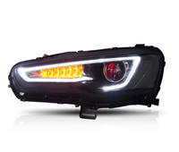 Phares LED complets VLAND avec yeux de démon séquentiels pour Mitsubishi Lancer EX Fortis Galant 2008-2017 Plug and Play