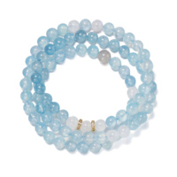 Bracelets extensibles en pierres précieuses naturelles de 4 mm, 3 couches, faits à la main, bijoux en pierres énergétiques Reiki pour la méditation, le yoga, unisexe