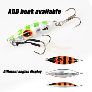 <span class=keywords><strong>Leurre</strong></span> de pêche vertical en métal Luminous Customised Slow Bee Metal Jig pour jigging, <span class=keywords><strong>40G</strong></span> 60g 80g 100g 120g, avec hameçon - Product Image 5
