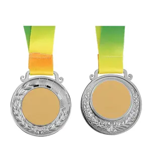 制造商定制设计您自己的标志黄金运动奖电镀比赛和奖杯与丝带
