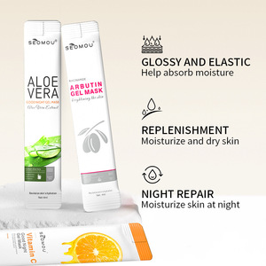 Vitamina C <span class=keywords><strong>Buenas</strong></span> <span class=keywords><strong>noches</strong></span> Mascarilla congelada Extracto de jalea real Hidratante Reparación Iluminador Paquete facial para dormir - Product Image 4