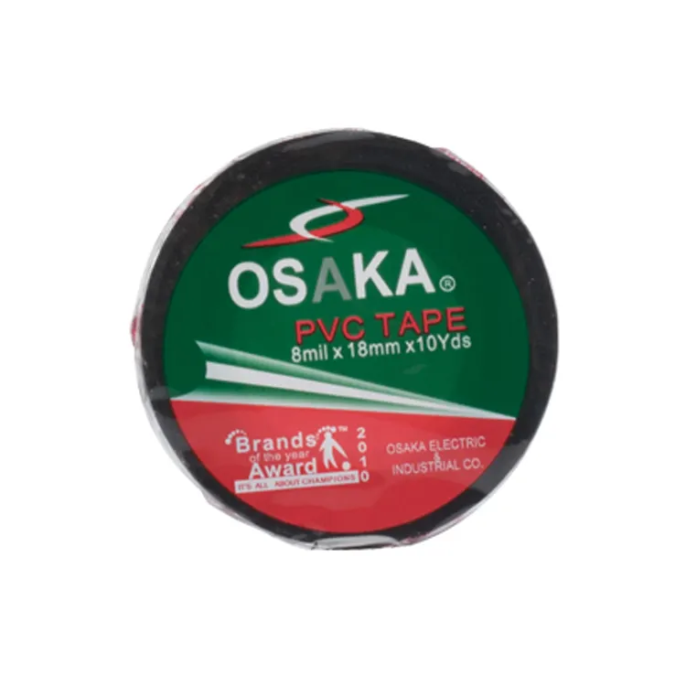 Avvolgimento del cavo 0.13Mm Osaka adesivo stampato elettrico prezzo economico nastro isolante in PVC di colore rosso