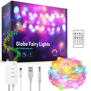 Chuỗi Đèn Thông Minh Tuya, Chuỗi Đèn <span class=keywords><strong>LED</strong></span> Trang Trí Tiệc Giáng Sinh Kỳ Diệu RGB - Product Image 1