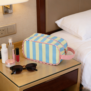 Nouvelle Trousse de Toilette de Voyage 2026 avec Fermeture Éclair, en Polyester à Bord Volanté, pour Usage Quotidien - Product Image 6