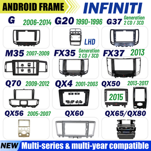 En gros, cadre Android pour autoradio INFINITI, kits de panneaux de tableau de bord pour autoradio, lecteur DVD de <span class=keywords><strong>voiture</strong></span>, cadre d'autoradio - Product Image 1