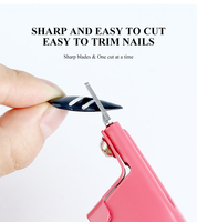 Ciseaux à ongles en acier inoxydable, outil de manucure, coupe-ongles en forme de U