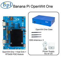 Banana Pi OpenWrt One MediaTek MT7981B 1GB DDR4 2.5GbE RJ45 y Gigabit Ethernet RJ45 256 MiB SPI NAND Router Inteligente de Código Abierto