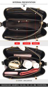 Hot Selling High Quality PU Lady Tote <b>Bag</b> Handbag Luxury Women's Handbags Wholesale - Product Image 6