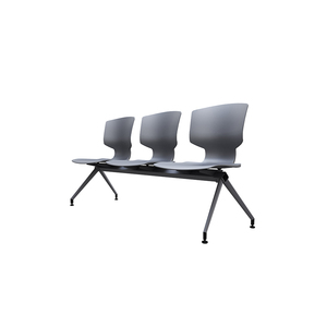 Chaise d'attente de bureau moderne 3 places pour centre commercial, école, hôpital, banque, hôtel et salle de sport, en plastique, en promotion - Product Image 4