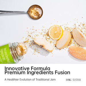 OEM ODM ingredienti Bubble Tea biscotti marmellata di frutta dessert gelato 120G marmellata di osmanto limone pera - Product Image 4