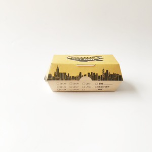 Custom logo print taco box paper box pulp packaging food container