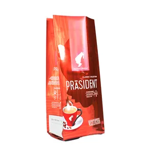 air & moisture proof custom printed and sealed 500g 1kg coffee packaging side gusset plastic bag