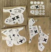 Manettes PS5 antidérapantes personnalisées Grip Stick Poignée absorbant la sueur avec autocollant antidérapant en silicone Avertissement d'utilisation requise