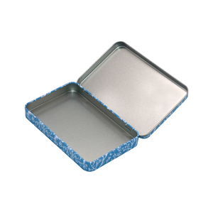 カスタムプリント小型金属ブリキキャンディミントUSBパッキング金属ヒンジブリキ缶クリアふた付き長方形ティンボックス - Product Image 3