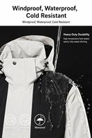 Veste imperméable coupe-vent respirante unisexe résistante aux intempéries avec fermeture éclair et coutures scellées pour le snowboard et l'hiver