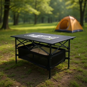 Mesa Plegable de Aluminio Ligera Db para Camping, 37.2 x 21.7 x 19 Pulgadas, Mesa Portátil para Exteriores con Almacenamiento para Aventuras al Aire Libre - Product Image 2