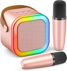 Mini machine karaoké pour enfants - Haut-parleur portable sans fil 5W avec portée de 10m, jouet éducatif pour les enfants de 5 à 15 ans, mini machine karaoké unisexe - Product Image 1