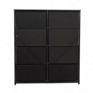 Modern Living Room Fabric Cabinets With Freestanding Durable Stainless Steel MDF Panel and <b>Pine</b> Wood - Product Image 5