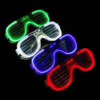 Lunettes de fête LED lumineuses à effet cool pour clubs, concerts, danses, soirées - Bestseller Matériel)