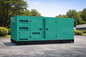 เครื่องกำเนิดไฟฟ้าดีเซลแบบเงียบ 440kVA 350kW ชุดเครื่องกำเนิดไฟฟ้า 437.5kVA ความถี่ 60Hz สำหรับอุตสาหกรรม ระบบสำรองไฟแบบกันเสียง - Product Image 3