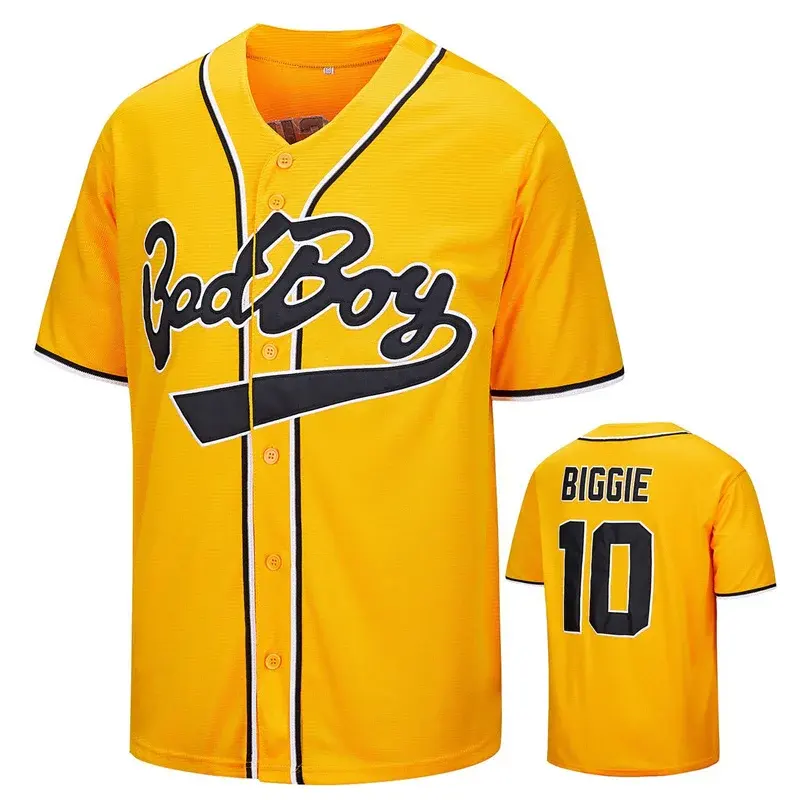 Vêtements de sport hip hop pour jeunes enfants, chemise ample pour hommes, maillot de baseball brodé avec logo personnalisé