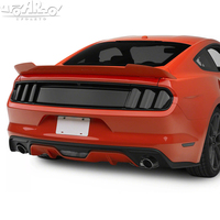 Accessoires automobiles HS, capuchons de feux arrière en plastique noir brillant, couvre-feux arrière en plastique pour Ford Mustang 2015 2016 2017
