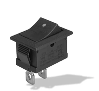 Interrupteur à bascule miniature KCD1 2 broches 10A 125V/6A 250V CA ON-OFF avec cadre biseauté SPST T125 10000 cycles pour cuisine commerciale