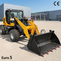 畅销迷你轮式装载机 CE EPA Euro 5 快速连接器 大轮胎 液压转向系统 适用于农场建筑项目 出口