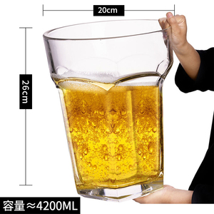 แก้ว<span class=keywords><strong>เบียร์</strong></span> <span class=keywords><strong>Hoegaarden</strong></span> ขนาดใหญ่ 4200 มล. สำหรับโปรโมชั่น แก้วน้ำดื่มเบียร์แบบกำหนดเองได้ - Product Image 6