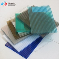 Alands sun sheets pc gaufrés sheets,polycarbonate pc hollow sheet,uv coating polycarbonate sheet serre