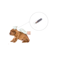 Microchip RFID EM4305 para Ganado, 134.2kHz, Mini Etiqueta Implantable, Identificación Animal, Grado Médico, Esterilizado, Venta Caliente