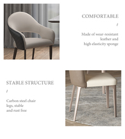 Ensemble de table à manger Échantillon gratuit Classique 4/6 places Moderne Rectangulaire dessus en marbre Pieds en métal et chaise rembourrée en PU mesa de jantar