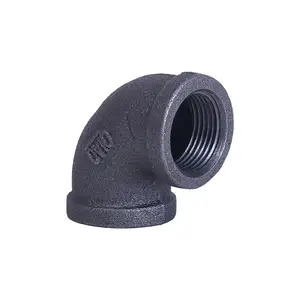 90 Degree Pipe Elbow China Provide Black 90 Degree Elbow DIY Decoration Accsoceries Malleable Iron Pipe Fittings