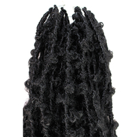 Extensions de cheveux synthétiques de haute qualité, tresses au crochet Butterfly Locs de 12 pouces, effet vieilli, pré-bouclées, pré-torsadées, pour la vente en gros