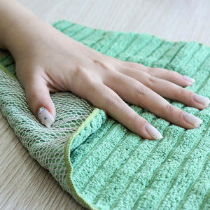 Microfibra personalizada Marp tejer trapos de cocina paño de limpieza para platos multiusos Universal microfibra fregado paño de limpieza - Product Image 3