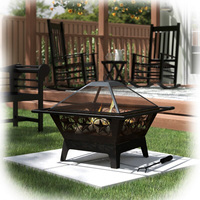 Jardin/arrière-cour/camping foyer à bois en métal pour Barbecue et réchauffement à l'extérieur