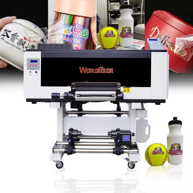 Worldcolor Factory Low Price A3 UV Sticker Printer Use 3 Heads XP600 UV DTF Printer Inkjet Printer for Small Business